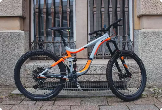 Mal ejemplo de una foto de bicicleta